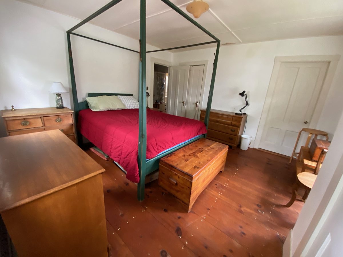 Clean organized bedroom