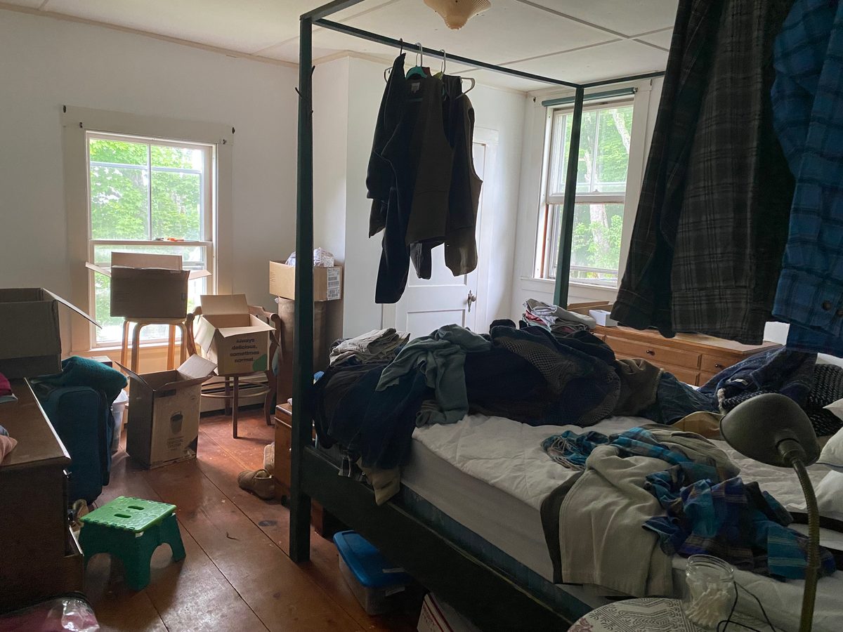 Bedroom before organizing